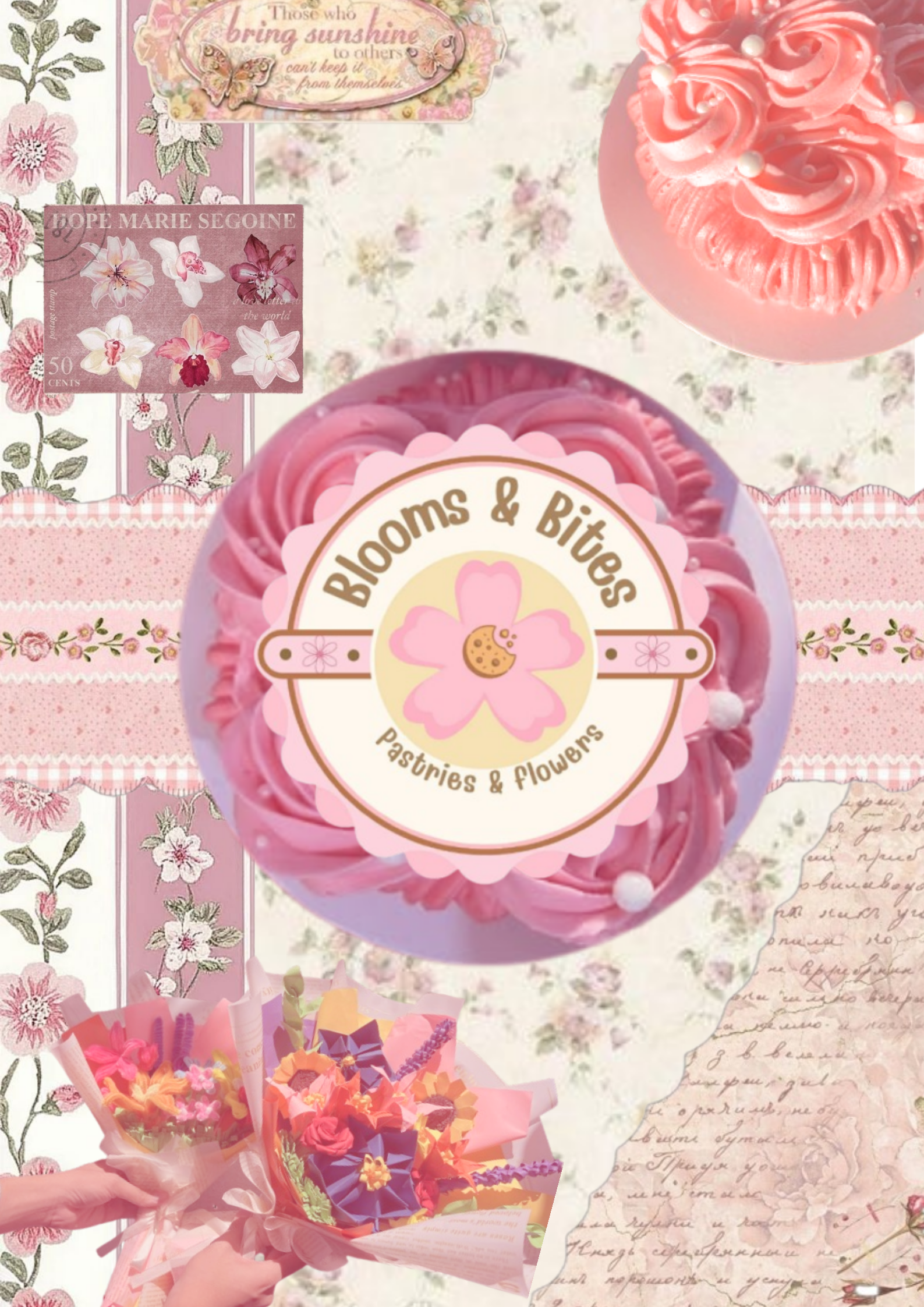 Zine Cover: Blooms & Bites